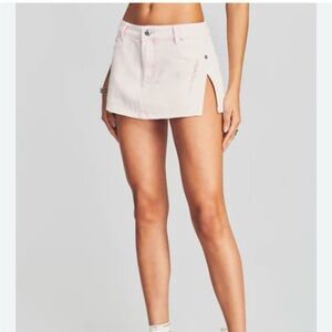 Zuri Skirt in Bleach Pink